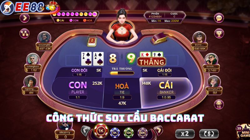 Trọn bộ 5 công thức soi cầu Baccarat